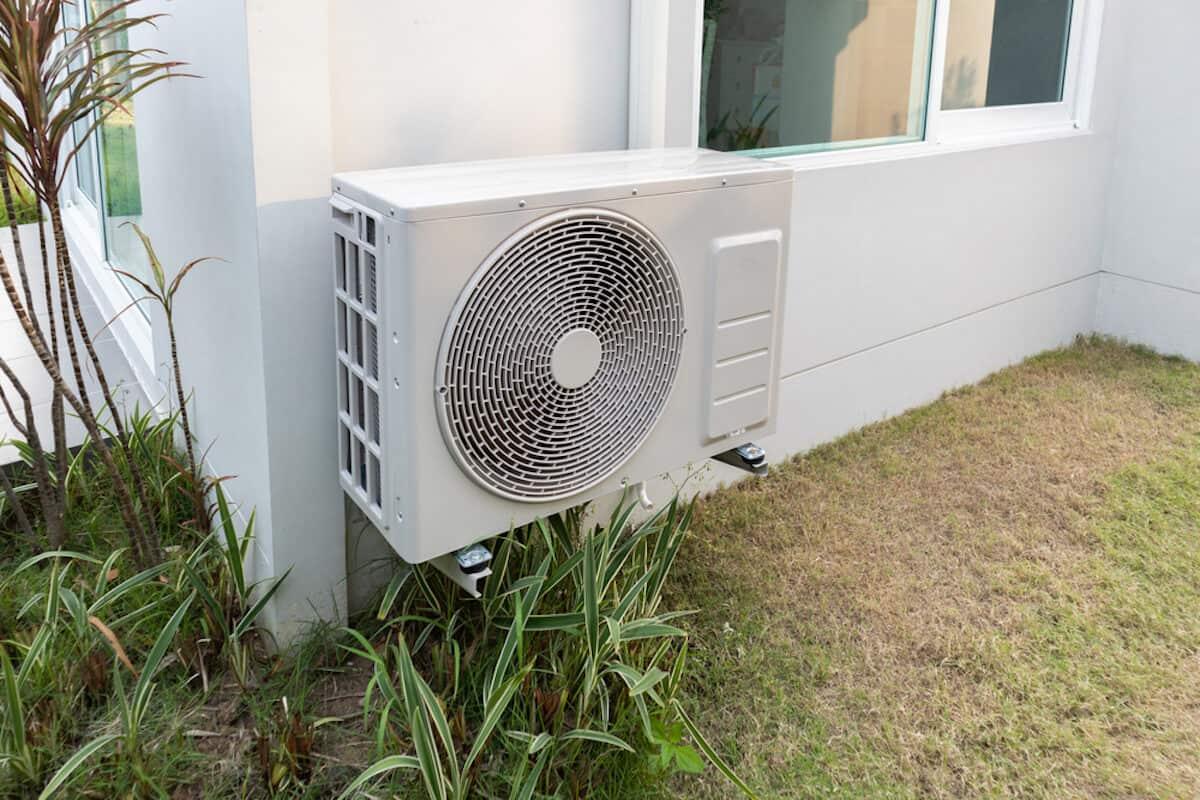 Outdoor ductless mini split unit maintained for efficient home cooling